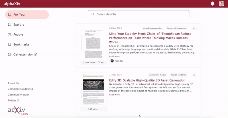 Discover new, recommended papers